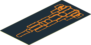 Sticker  3.7 x  1.7 with Atlantis Orange Lobster Carapace