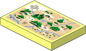 Tile  2 x  3 with 100 Acre Wood Map Sticker