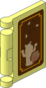 Minifig Book Cover with Bear, Honey Pot and "BEN A." Stickers on Both Sides