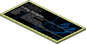 Tile  8 x 16 Type 2 with SW A-wing Starfighter Specifications Sticker