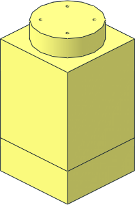 Container  3 x  3 x  4 Salt and Pepper Shaker (Complete)