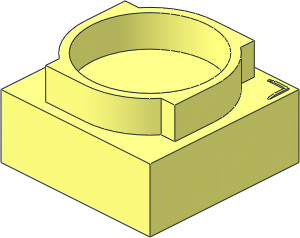 Container  3 x  3 x  1 Salt and Pepper Shaker Bottom (Needs Work)