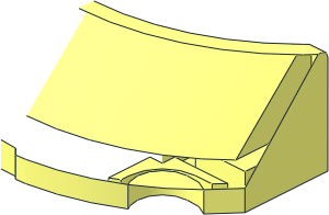 ~Windscreen  2 x  4 x  1 Curved - Without Patternable Area - Half