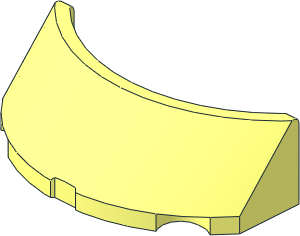 Windscreen  2 x  4 x  1 Curved