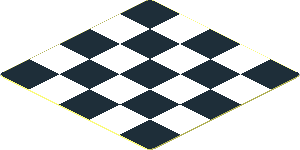 =Sticker  1.8 x  1.8 with Black and White Squares