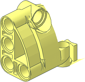 ~Technic Panel Fairing Smooth End without Side Faces