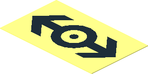 =Sticker  1.2 x  1.9 with Black Train Logo