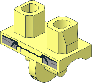 Minifig Hips with SW Snowtrooper Armour Pattern