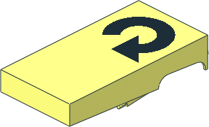 ~Electric Switch: Key Right with Right Rotating Arrow Pattern