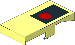 ~Electric Switch: Key Left with Red Signal Pattern