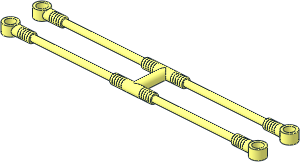 Bar Flexible H-shaped with Holders