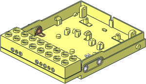 ~Electric 12 Volt: Remote Control - Bottom with Front Plugs and Cover with 8 Holes
