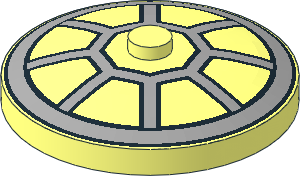 Dish  4 x  4 Inverted with Radial TIE Fighter Cockpit Pattern