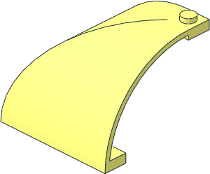 Panel  5 x  5 x  3.333 Corner with Curved Top