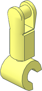 Figure Hand with Lower Arm with Bar Handle