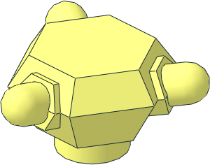 Rock  2 x  2 Crystal 3 Point