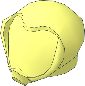 Minifig Helmet Round Bubble