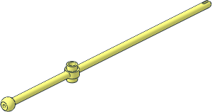 Bar 16L with Hollow Studs, Towball and Slit