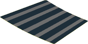 Sticker with Black and Dark Bluish Grey Stripes (Pleated Dress)