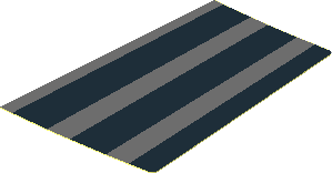 ~Sticker with Pleated Dress Black and Dark Bluish Grey Stripes Half