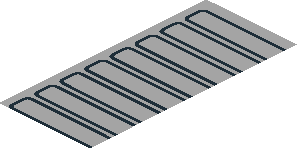 ~Sticker  5.6 x  5.6 with White Lights Triple Columns Left and Right, Center Panels and Control Panel Type 1 - 1/4