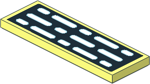 Tile  2 x  6 with Wall Lights Triple Column Sticker