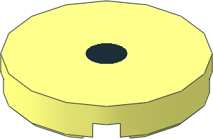 Tile  2 x  2 Round with Centered Black Disc (8 LDU Diameter) Pattern