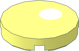 Tile  2 x  2 Round with Offset Large White Pupil Pattern