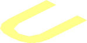 ~Tile  4 x  8 Inverted with Gold 'Concorde' Details and Border, Black 'Model nr. 10318' and Background Pattern - Uppercase U