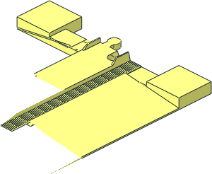 ~Duplo Train Track Level Crossing - Half