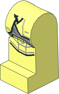 Minifig Leg Left with SW Scout Trooper Straps and Knee Pads Pattern