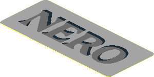 Sticker  0.8 x  1.8 with "Nero" Tombstone Nameplate