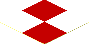 Sticker  1.8 x  1.8 with Red and White Checkered Pattern
