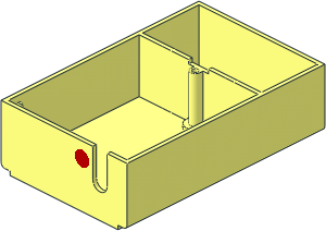 ~Electric  4.5V Battery Box  7 x 11 x  3 Type 1 Base with Red Dot Pattern