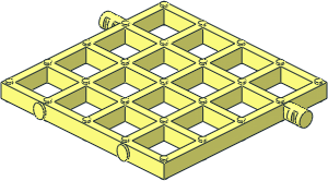 Duplo Trap Door Grate  4 x  4