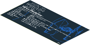 Sticker  7.8 x 15.7 with SW TIE Fighter UCS Specifications