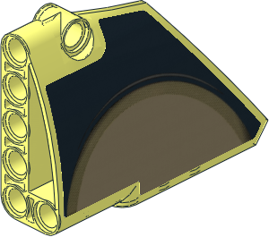 Technic Panel Fairing Smooth #13 (Wide Medium) with Bugatti Chiron Sticker #1 with Dashboard Interior