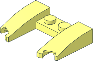 Wedge  3 x  4 x  0.667 Cutout