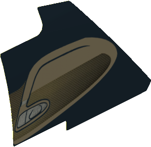 Sticker Bugatti Chiron #2 for Panel Smooth Wide Medium with Car Door Interior (Formed)