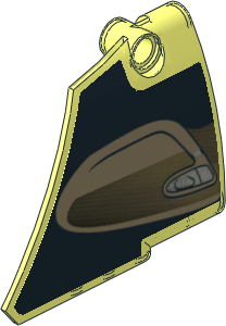 Technic Panel Fairing Smooth #14 (Wide Medium) with Bugatti Chiron Sticker #9 with Car Door Interior