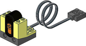 Electric Power Functions IR Receiver with Black Coiled Cable
