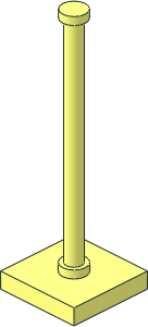 Tile  2 x  2 Roadsign Base