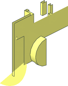 ~Duplo Plate  1 x  2 with Overhang - Half