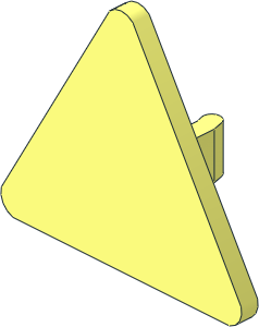 ~Roadsign Clip-on  2.2 x  2.667 Triangular (Obsolete)