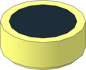 Tile  1 x  1 Round with Black Disc (16 LDU Diameter) Pattern