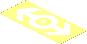 =Sticker  0.6 x  1.5 with White Train Logo