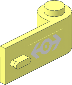 Door  1 x  3 x  1 Right with White Train Logo Sticker