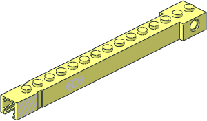 Crane Arm Outside Wide with White Diagonal Stripes and Train Logo Sticker