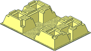 Baseplate 32 x 48 Raised with Corner Pits