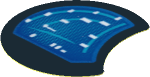 Sticker  1.8 x  1.8 Round with Cutout #6 with Bugatti Chiron Instruments